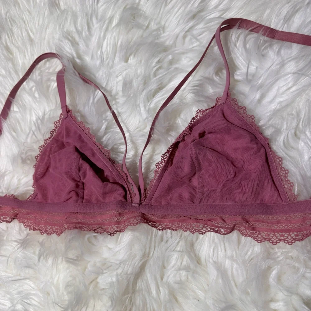 Victoria’s Secret pink lace bralette size L‎ - Picture 3 of 4
